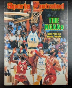 AUTOGRAPHED - SAM PERKINS, Sports Illustrated Magazine - March 26, 1984 - Picture 1 of 3