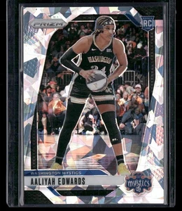 2024 Panini Prizm WNBA #70 Aaliyah Edwards Ice Prizms Washington Mystics Rookie - Picture 1 of 2