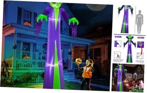 8 Foot Giant Halloween Inflatables Alien Decorations Outdoor Blow Up Alien - Picture 1 of 7