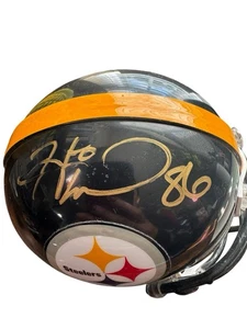 Von Hines Ward signierter Mini Steelers Helm - Bild 1 von 6