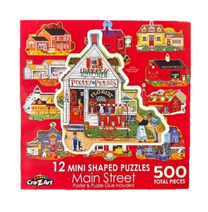 CraZArt Mini Puzzles Main Street 500 Pieces Free Shipping - Picture 1 of 3