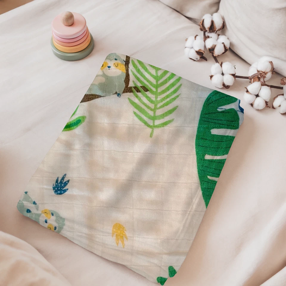 1 manta para bebé (47 x 47 pulgadas), unisex, 100 % algodón orgánico, transpirable Foto 1 de 1