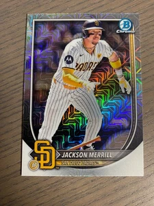 2025 Bowman Mega Box #64 Jackson Merrill Chrome Mojo Refractor San Diego Padres - Picture 1 of 1