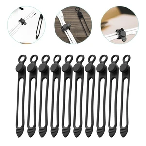 10 Pcs Leitungsprozessor Gesetzt Kabelkabelorganisator Kabelbinder Aus Silikon - Bild 1 von 12
