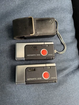 2x Agfa Agfamatic 2000 + 2008 Pocket Kamera Fotoaparat - Bild 1 von 2