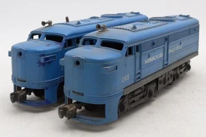 Lionel 205 Vintage O Missouri Pacific Alco AA Diesel Locomotive Set - Picture 1 of 4