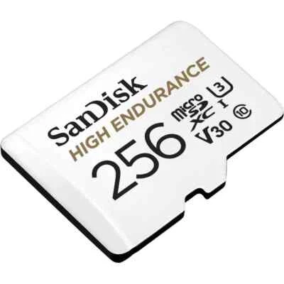 SanDisk 256GB High Endurance micro SDXC card IP Cams & Nextbase Dash Cams UK - Image 1 of 4