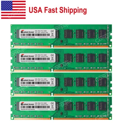 US 32GB 4x8GB PC3-12800U DDR3-1600Mhz 240P Desktop Memory For Dell OptiPlex 9010 - Image 1 of 4