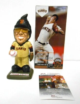 JSA Tim Lincecum Signed Autographed Baseball Gnome SGA SF Giants Not Bobblehead - Image 1 of 3