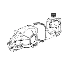 BMW E24 E28 210 FUNDA DIFF CARCASA MEDIANA PLACA TRASERA DRIVE M5 635CSI 33111210668 - Imagen 1 de 1