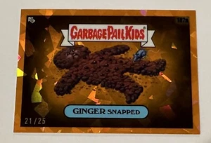 Topps Garbage Pail Kids 2022 Sapphire Orange Refractor Ginger Snapped 21/25 🔥 - Picture 1 of 2
