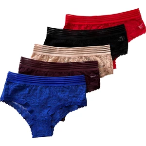 5  Women Sexy Lace Underwear Panties Brief Bikini Knickers Thongs G-string  F153 - Picture 1 of 6