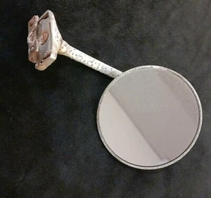 Vintage Old Original 1930s Auto Car Side View Glass Chrome Door Mirror Part USA - Picture 1 of 9