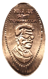 Centavo de cobre alargado Terminator Schwarzenegger universal Hollywood RETIRADO-CRC - Imagen 1 de 2