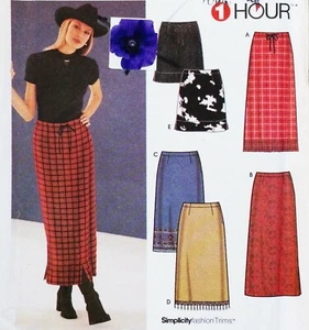 Misses 6-12 Relaxed Fit Skirt Pattern Simplicity 9336 1 Hour Uncut - Picture 1 of 3