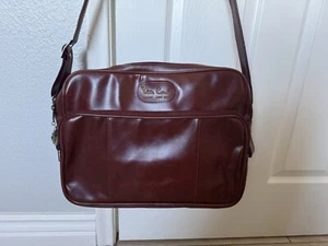 Vtg Pierre Cardin Faux red leather Comes with shoulder strap Anti-theft - Picture 1 of 15