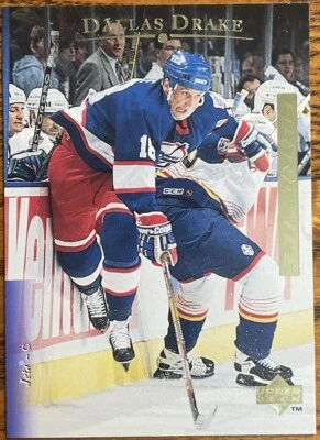 1995-96 Upper Deck Electric Ice Gold RARE Dallas Drake #17 Winnipeg Jets - Image 1 of 3