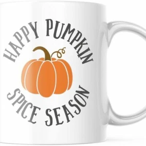 Happy Pumpkin Spice Season Fall Gift. White 11 OZ Coffee, Tea Mug. Cute Cup M772 - Picture 1 of 2