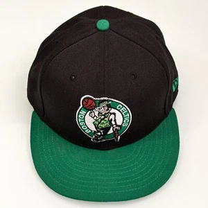 New Era Boston Celtics 59FIFTY Two Tone Fitted Hat Black Green NBA 7 1/4 - Picture 1 of 6