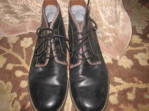 Hawker & Rye Frausen Contrast Stitch Chukka Black Boots Mens 10.5 - Picture 1 of 7