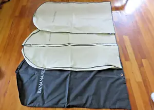 Drei Bananenrepublik Kunststoff Bekleidungstaschen für Reisen hängende Kleidung Anzug Taschen - Bild 1 von 8