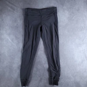 Athleta Womens M Leggings Grey Rucched Ankles - Picture 1 of 9