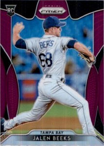 2019 Prizm Purple JALEN BEEKS RC Tampa Bay Rays #220