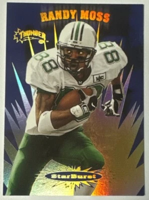 Randy Moss 1998 Thunder STARBURST HOF Rookie Card #7 (6233) - Image 1 of 2