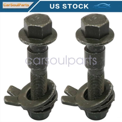 (2 Bolts) FRONT CAMBER ALIGNMENT 16MM ADJUSTABLE CAM BOLTS KIT for MANY MODELS - Image 1 of 4
