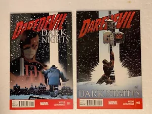 DAREDEVIL - DARK NIGHTS #1 & #2 NM MARVEL COMIC RUN LOT - Bild 1 von 2