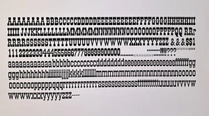 New Letterpress Type - 24 Point Figaro aka Old Towne - Picture 1 of 4