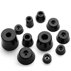 4 Füße für Lautsprecher, Gummi, 6-52 mm Höhe, Boxen Füsse, Gummifüße, Gummifüsse - Picture 1 of 6