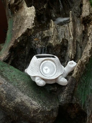 Solar-Schildkröte LED ohne AKKU Solar-licht Gartenfigur ca.15cm Solarleuchte - Bild 1 von 2