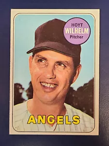 Tarjeta de béisbol 1969 Topps #565 Hoyt Wilhelm California Angels - Imagen 1 de 2