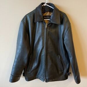 Marc New York Mens Black Leather Jacket – Large