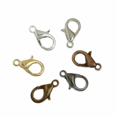 60 pcs. Assortment of Lobster Parrot Claw Clasps – 14mm X 7mm – 6 Colors Foto 1 de 4