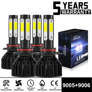 For Chevy Silverado 1500 2500 1999-2006 6000K LED Headlights Hi/Lo White Bulbs - Picture 1 of 12