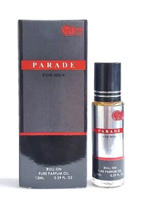 Parade for Men 12ml Pure Perfume Oil by Fragrance Couture Roll On Single Bottle