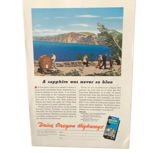 Vintage 1939 Oregon A Sapphire Was Never so Blue Ad Advertisement - Picture 1 of 4