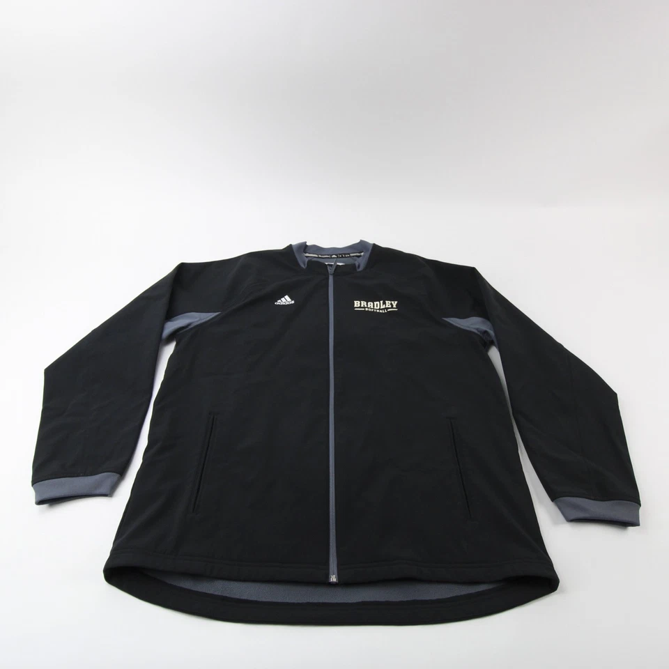 Bradley Braves adidas Jacket Men's Black Used - Image 1 of 1