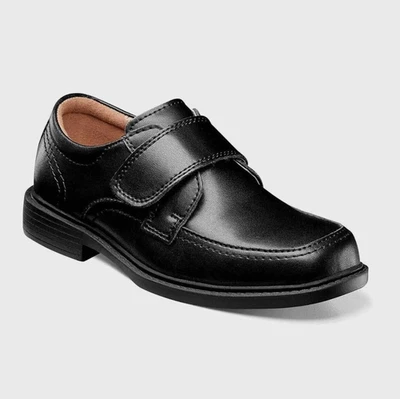 NWB Florsheim 1.5 WIDE Berwyn Jr. II Boys Moc Toe Hook & Loop Strap Shoes - Image 1 of 4