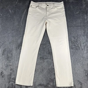 Banana Republic Slim Fit Traveler Pants Mens 34x32 Black Cotton Stretch - Picture 1 of 17