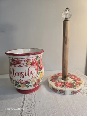 ¡JUEGO DE 2!  TARRO UTENCIL MUJER PIONERA Y TOALLERO DE PAPEL Foto 1 de 4