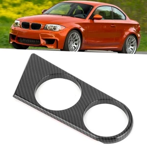 ˜Carbon Fiber Style Drink Cup Holder Trim Decor Fit For 1 Series 116 116i 118 - Picture 1 of 15