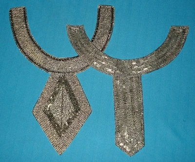 Bling! Vintage BEADED COLLAR DECORATION - Image 1 of 4