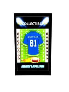 Detroit Lions Dick "Night Train" Lane jersey lapel pin-Classic Retro Collectable - Picture 1 of 1