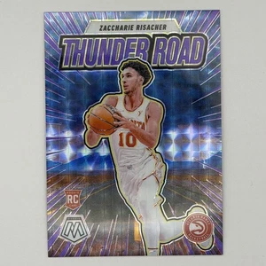 2024-25 Mosaic Thunder Road Purple Fluorescent /175 Zaccharie Risacher #20 11*15 - Bild 1 von 2