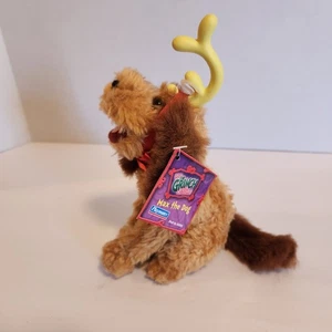 2000 Dr. Seuss der Grinch, der Weihnachten stahl Max der Hund Plüsch mit Etikett 8 Zoll - Bild 1 von 1