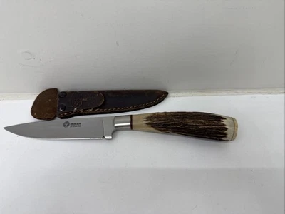 Cuchillo Bowie Ciervo Marca Boker Tree De Colección Con Funda Marca Árbol Foto 1 de 4
