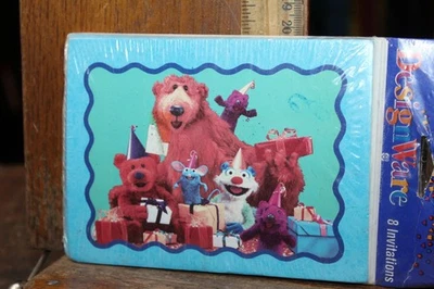 Pack Sellado De Colección De 8 Invitaciones De Fiesta Oso En La Gran Casa Azul Jim Henson Foto 1 de 4